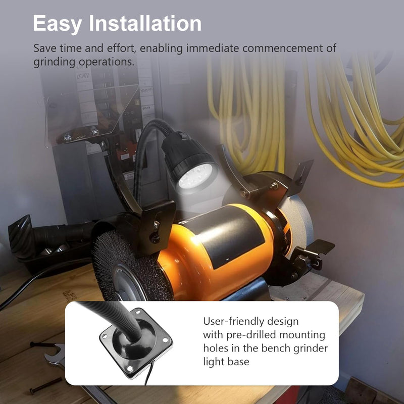 SCOTTCHEN Bench Grinder Lamp 5W LED Light,Work light for bench grinders,bench Grinder lighting fixture-1 Pack