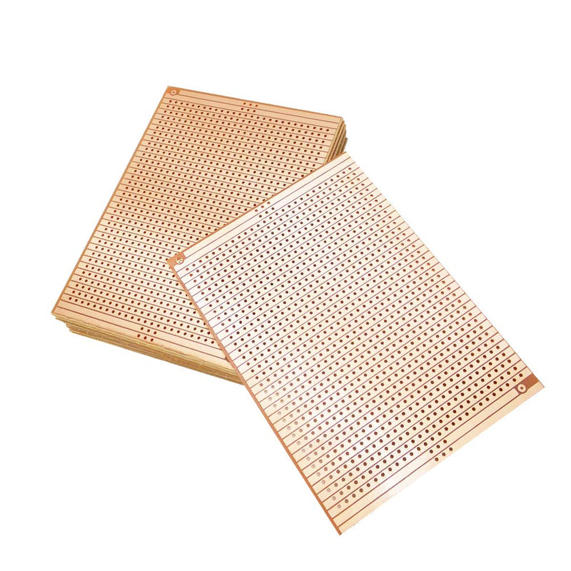 YUNGUI 10 Pieces 73mm x 100mm Circuit Board Copper Strip Board,957 Holes PCB Board Prototype perfboard Kits for Soldering and DIY Electronic Project with Arduino Kits