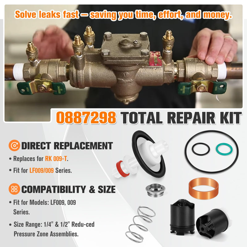 0887298 Repair Kit for LF009 009 Valve 1/4-1/2 Inch RPZ - Check Assemblies