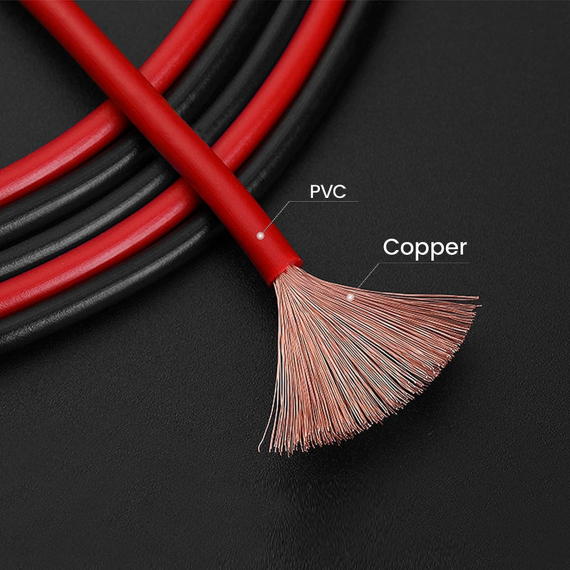 Alligator Clips Electrical Test Leads Set, 15A Jumper Wires Heavy Duty with Protective Copper Clips, Premium PVC Silicone Cables for Electrical Testing, Experiment, 2 Colors 100cm Length Alligator Clips/100cm/15A/2pcs