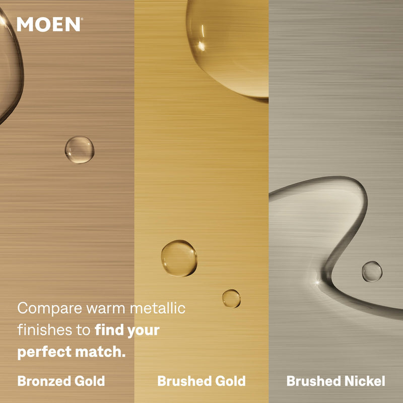 Moen Genta LX Pressure Balancing Eco-Performance Modern Shower Trim with Showerhead and Lever Handle, Posi-Temp Valve Required, Brushed Nickel, T2472EPBN
