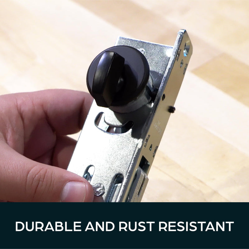 Summit DOORWARE Mortise Cylinder Deadbolt Lock with Keys | Adams Rite Style Door Lock Replacement Parts | Mortise Lock Replacement Kit | Replacement for MS1850S Series Locks | Duronotic Finish 1-1/8" Backset