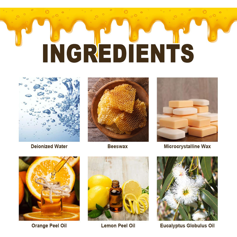 2 PCS Beeswax Furniture Polish, Antique Furniture Cleaner, Natural Micro-Molecularized Beeswax Spray, Furniture Beeswax Polish and Cleaner Spray