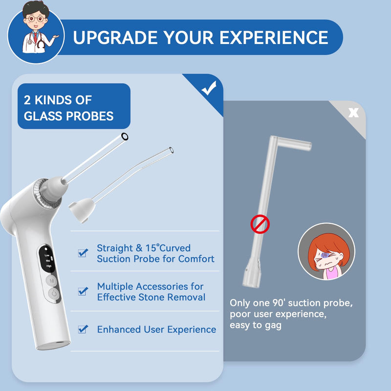 Upgraded Electronic Tonsil Stone Remover，Tonsil Stone Remover Vacuum，Tonsil Stones Removal kit，Tonsil Stone Extractor，7 in 1 Kit