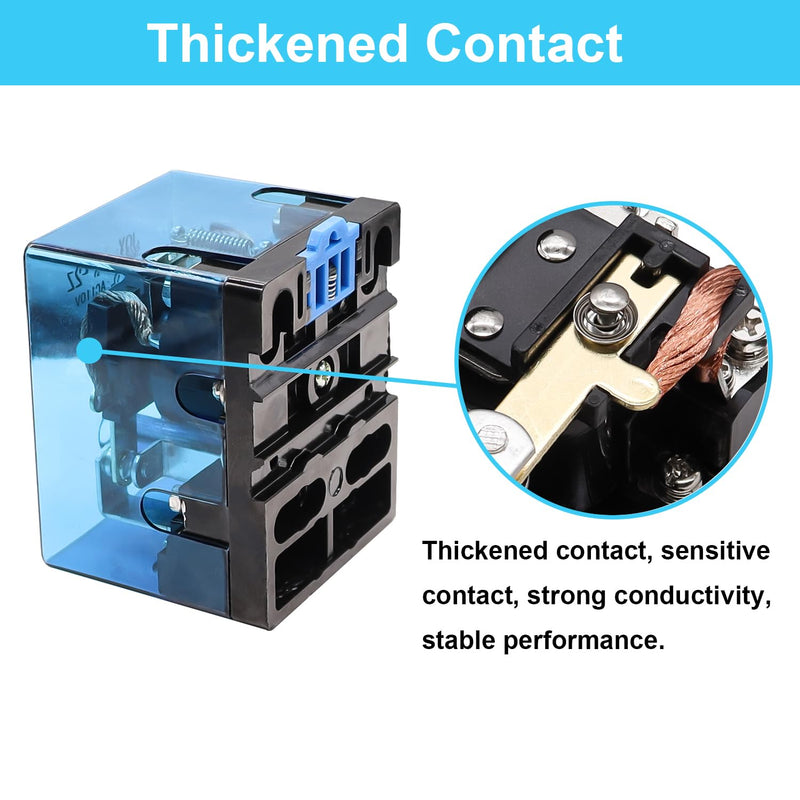 TWTADE/JQX-62F-2Z Coil Voltage DC 12V 80A DPDT Electronmagnetic Relay,High Power Relay DC 12V