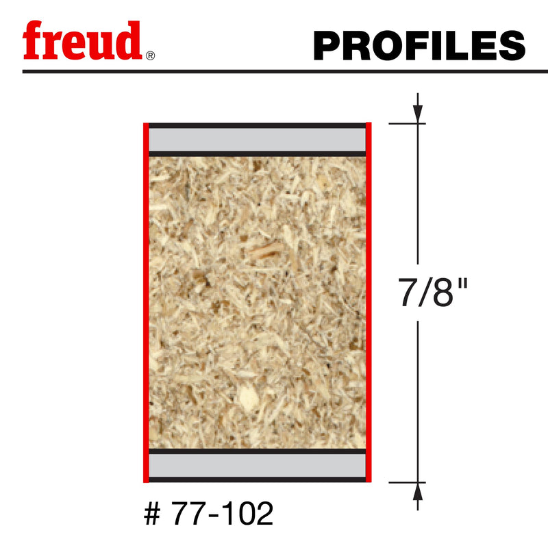 Freud 77-102: 1/4" (Dia.) Single Compression Bit with 1/4" Shank