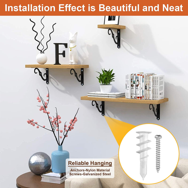 120pcs Self Drilling Drywall Anchors, Premium Drywall Anchors, Drywall Anchors and Screws Kit, 70lb Hanging and Mounting, 60 Self-Tapping/Threaded Plastic Sheetrock Anchors, 60#8x1-1/4 Screws 1