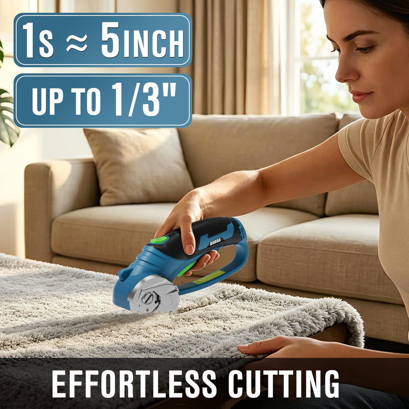 Cordless Electric Scissors for Cardboard Cutter with 4 SK5 Blades
