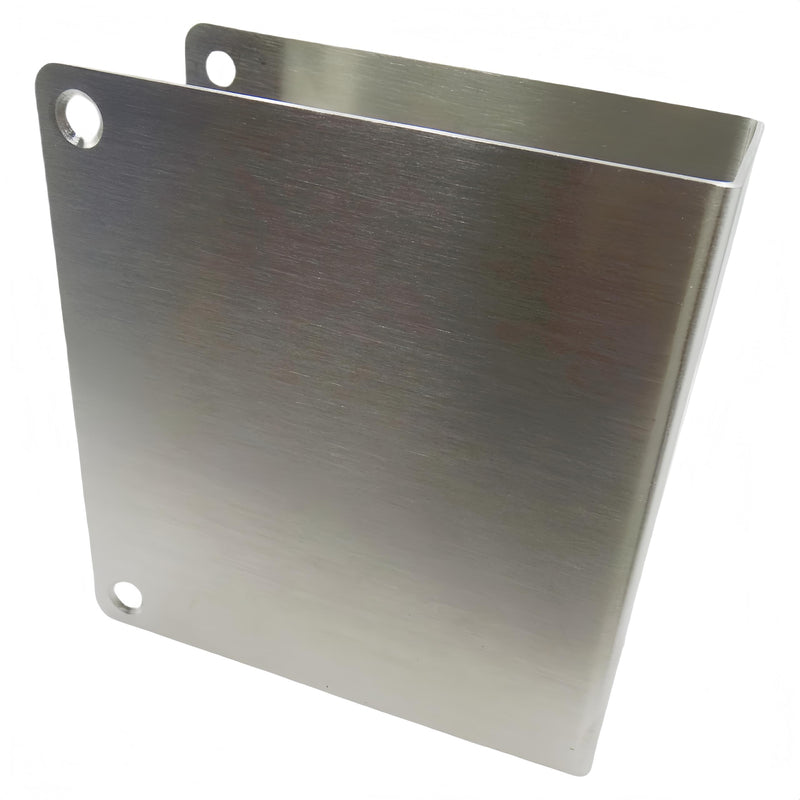 1-3/4" Door Reinforcement Plate MP9492 Stainless Steel Lock Guard Plate – Fits 1-3/4" Thick Doors, Rust-Resistant, Satin Stainless Steel Finish (2 Pack) sliver 2