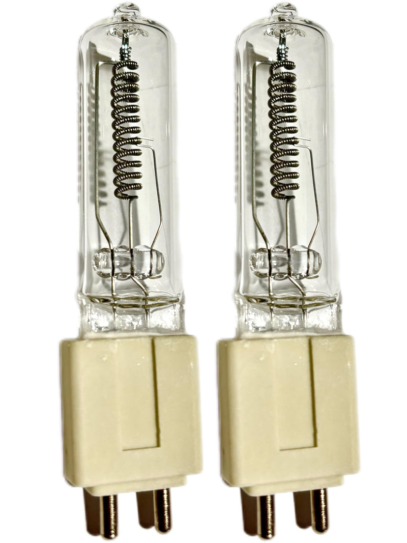 2PCS EHG 750W 120V Halogen Lamp Base G9.5 Medium Bipin,T6 Halogen Bulb Stage Studio Lamp,Clear 2