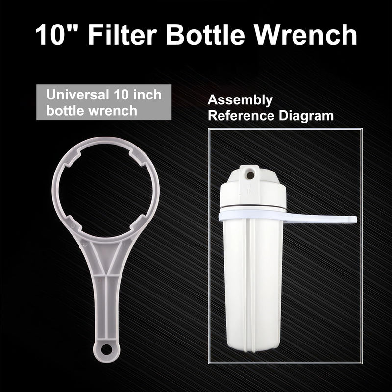 RO Wrench Filter Bottle Water Filter Housing Spanner, 10 Inch, 20 pcs