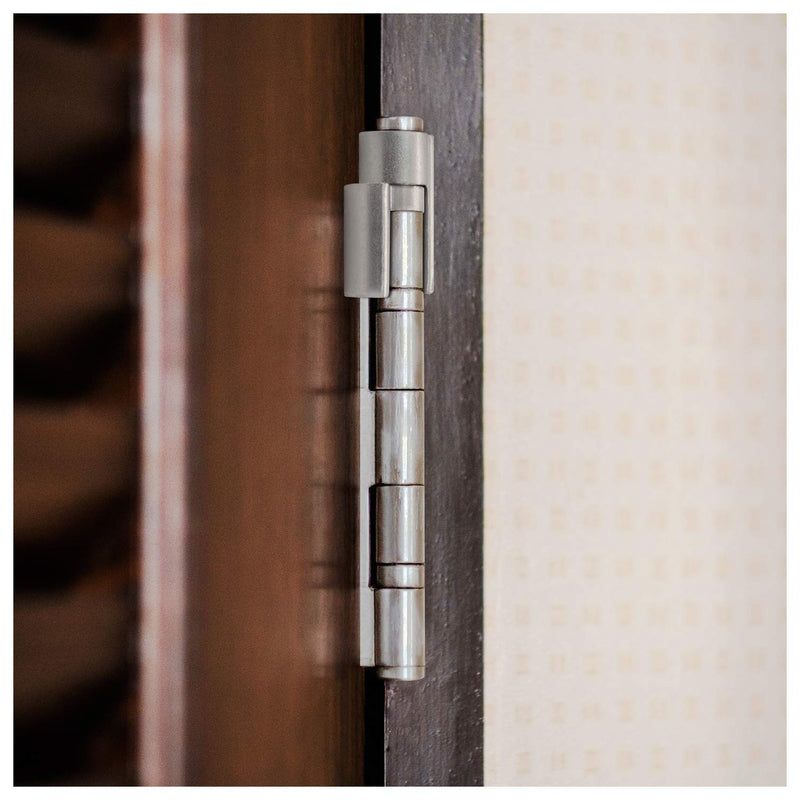 Nuk3y Door Saver 3 III Hinge Pin Stop for Residential Doors Fits All 3" to 4-1/2" Hinges (Satin Nickel) Satin Nickel