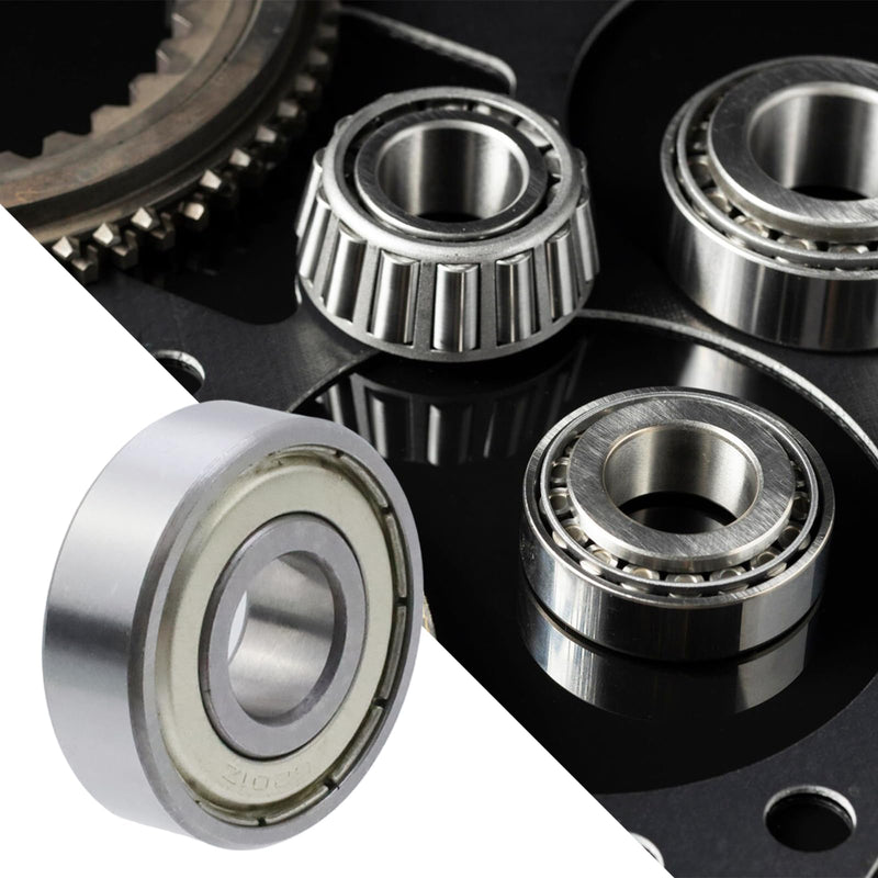 Antrader 2-Pack 12mm x 32mm x 10mm 6201Z Double Shielded Deep Groove Radial Ball Bearings 12 x 32 x 10mm