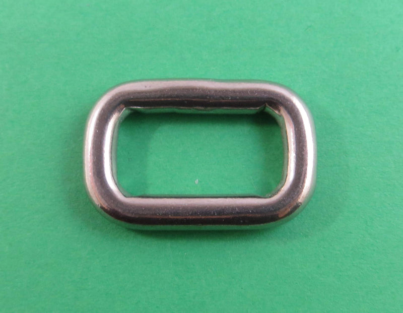 US Stainless 10 Pieces Stainless Steel 316 Rectangle Adjusting Ring 5mm x 20mm ID (3/16" x 3/4") Marine Grade