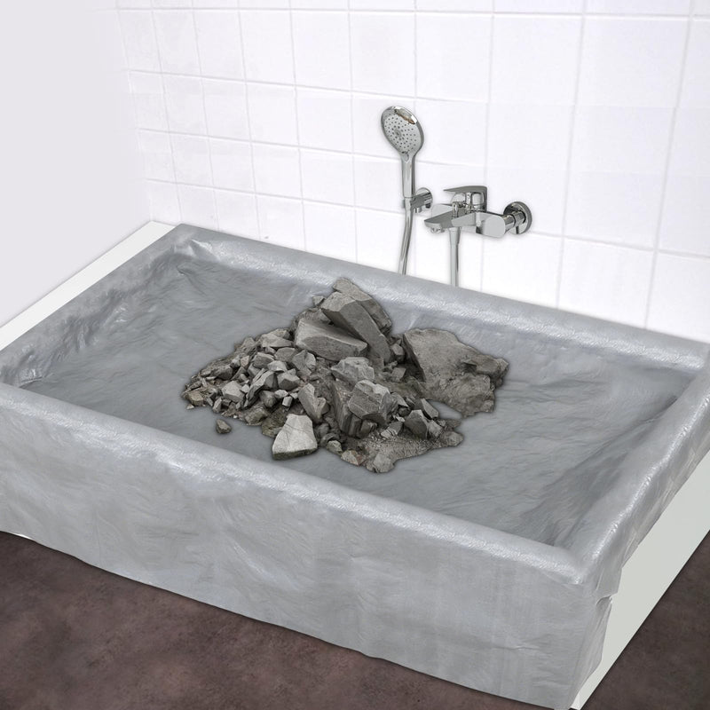 78x 72 Inch Bathtub Cover for Construction Sponge Pads and Non-residue Adhesive Tape Prevent Construction Waste from Causing Damage to the Bathtub