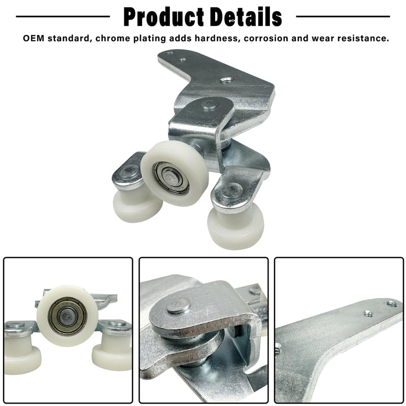 Sienna Bottom Sliding Door Roller Hinge Right Compatible with 2010-2021 Sienna Passenger Side Center Power Door Roller Assembly Replace 68350-08031