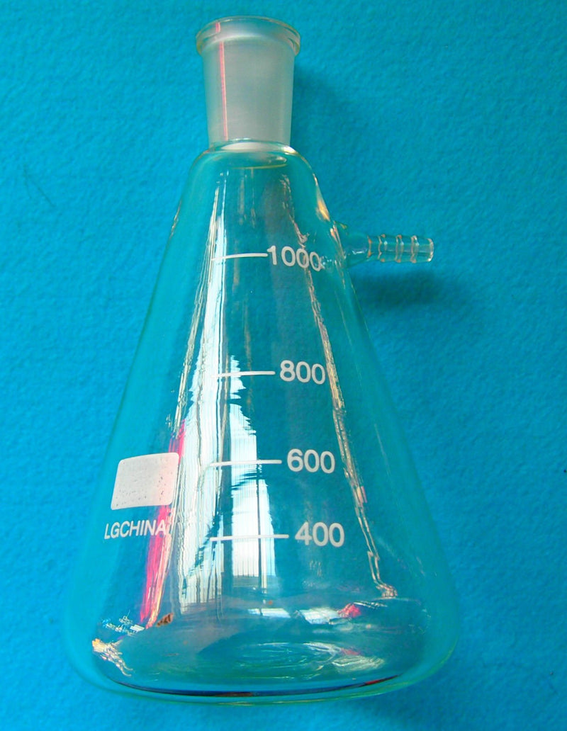 1000ml,24/40,Glass Filter Suction Flask,1L Lab Filtration Bottle