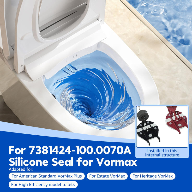 12 Pack 3 Inch Flapper for American Standard Vormax, 7381424-100.0070A Toilet Flapper for Vormax, Toilet Tank Silicone Flapper Seal Gasket 3''