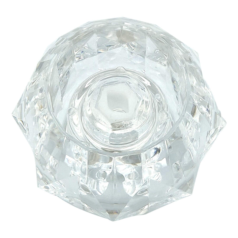 Tub and Shower Offset Handle Single Control Knob for Delta Replacement Trim Kit with Screw and Button, Clear Acrylic Finish