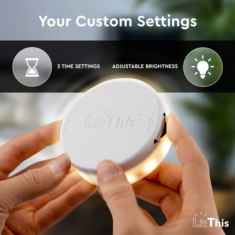 Under Bed Lights Motion Sensor Patented 360° motion activated night light for under bed light. – No Installation, easily positioned, dimmable, auto on/off.