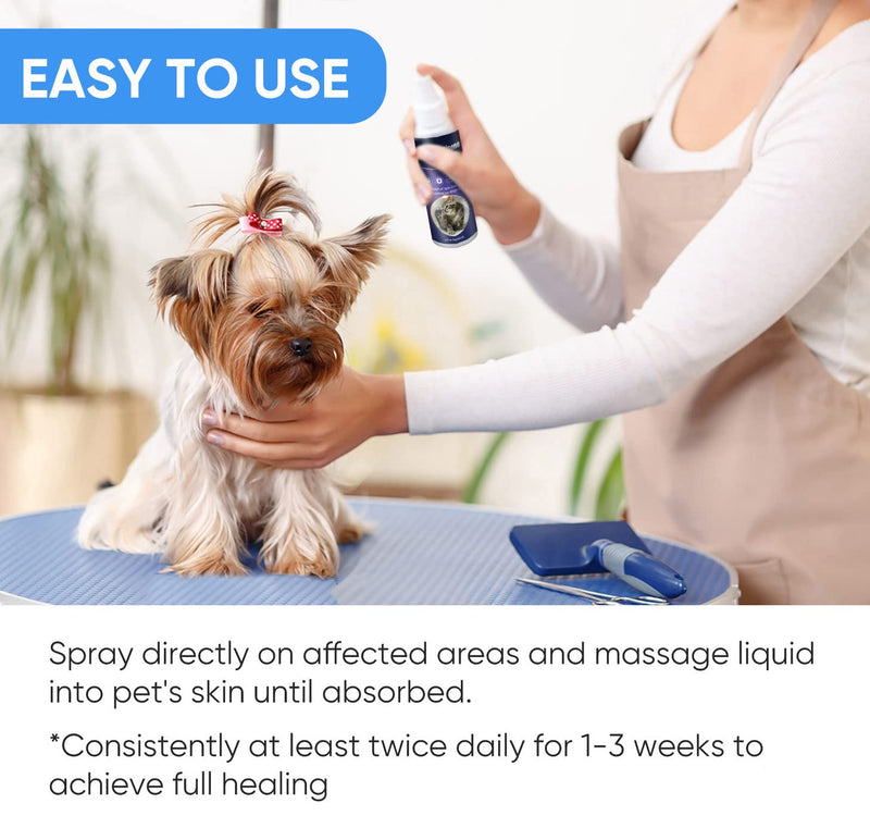 Inscape Data Hot Spot Treatment for Dogs, Itch Relief Spray for Dogs & Cats - Relieves Hot Spots, Rash & Itchy Skin - No-Sting Formula Blue - PawsPlanet Australia