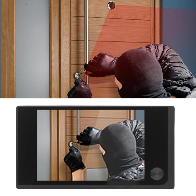 ViaGasaFamido Digital Door Viewer 1MP 120° Wide Angle, 3.5in LCD Color Screen, Easy Setup for Home Security with ABS Material, ViaGasaFamidogp9y6xvqo8