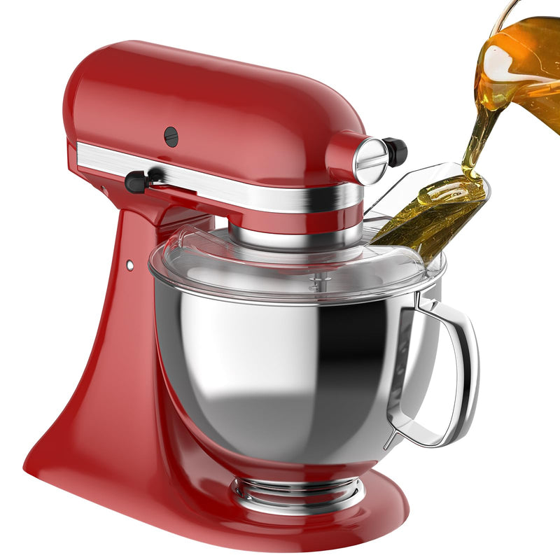 Pouring Shield for KitchenAid 4.5-5QT Mixer Bowl(Stainless Steel, Glass, Ceramic) - Secure Fit Splash Guard for KitchenAid Tilt-Head Stand Mixers and Dishwasher Safe 4.5 - 5QT