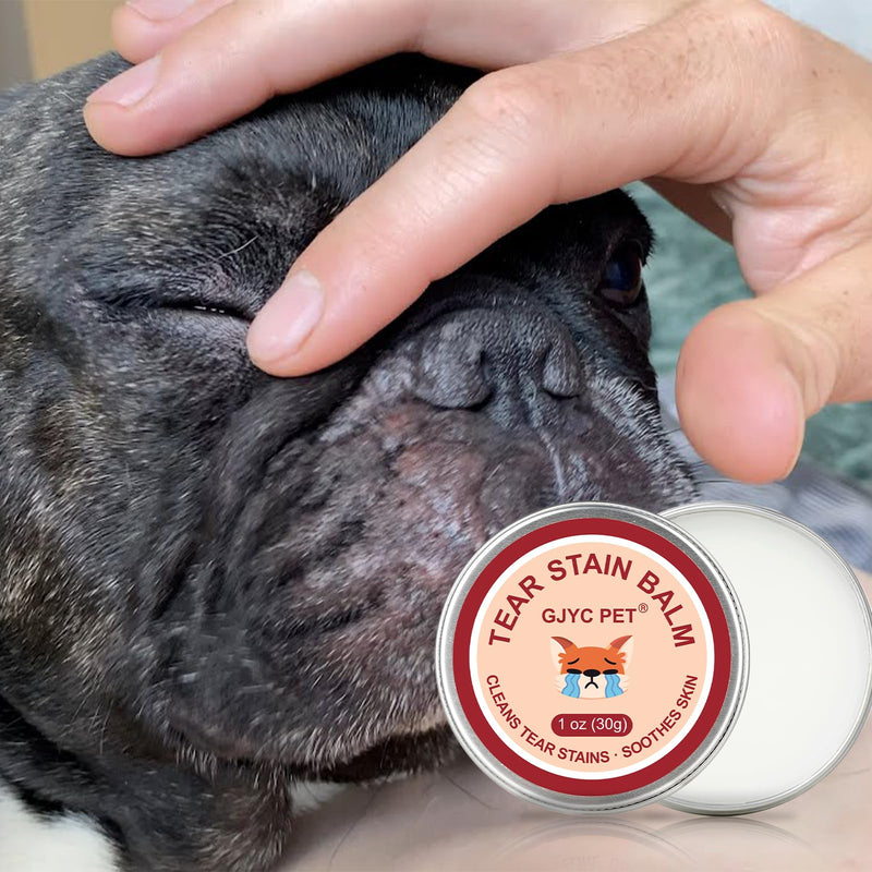 Pet Tear Stain Remover Balm - 1 oz (30g) Natural, Plant-Based Eye Care for Dogs and Cats - Gently Cleanses and Restores Sparkling Eyes 1 oz 2 - PawsPlanet Australia