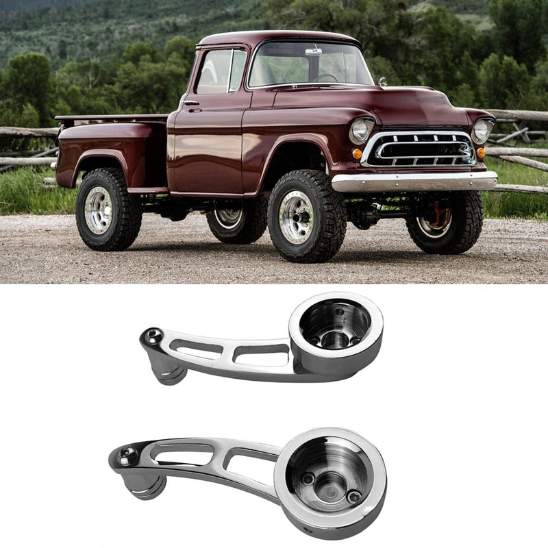 for window crank handle Yctze window crank handles for 68 truck window crank 1981 ck10 1988 3500 dually crank billet aluminum window crank for 87 c10 wind, 2PCS Car Auto