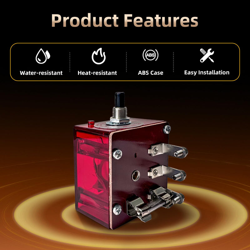25700071 117 Push Button Magnetic Switch Compatible with FW Murphy Swichgage Panels, Engine Shutdown Monitor for Marine Diesel Engines, Bandit Chipper, Generator Sets & Industrial Applications