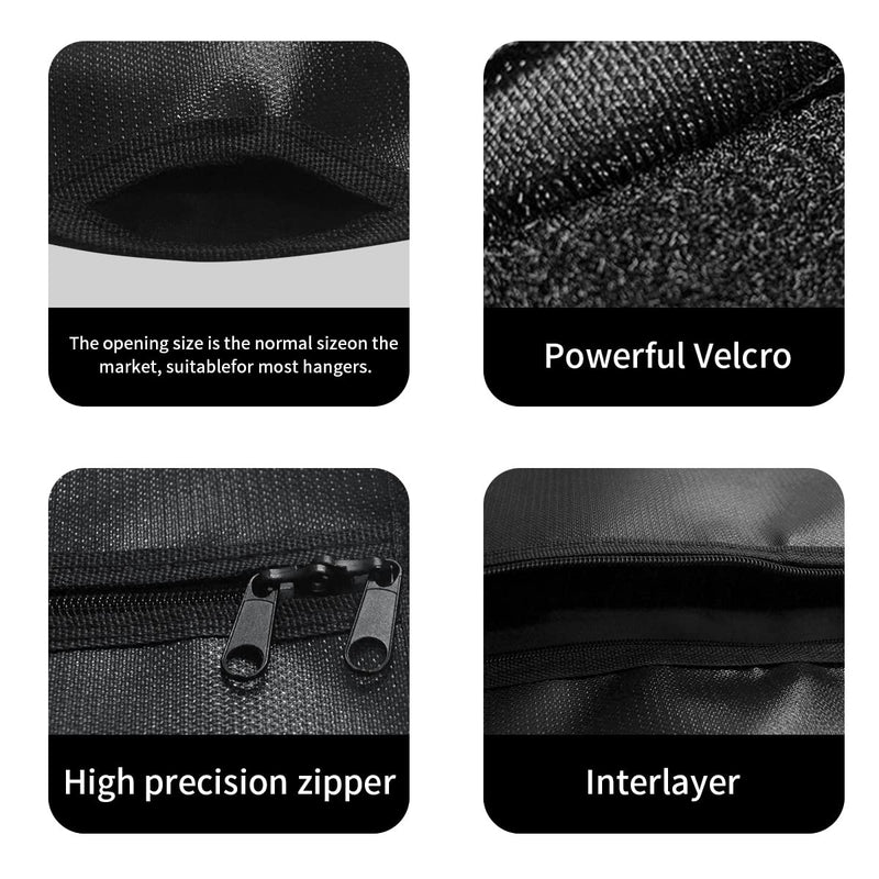 Sdstone Hanger Diversion Fireproof & Waterproof Safe with Lock & Small Fireproof Bag, Secret Safe for Money&Jewelry, Under Clothes with Hidden Compartment to Hide Items for Home or Travel Safe,2 Pack 2 Pack
