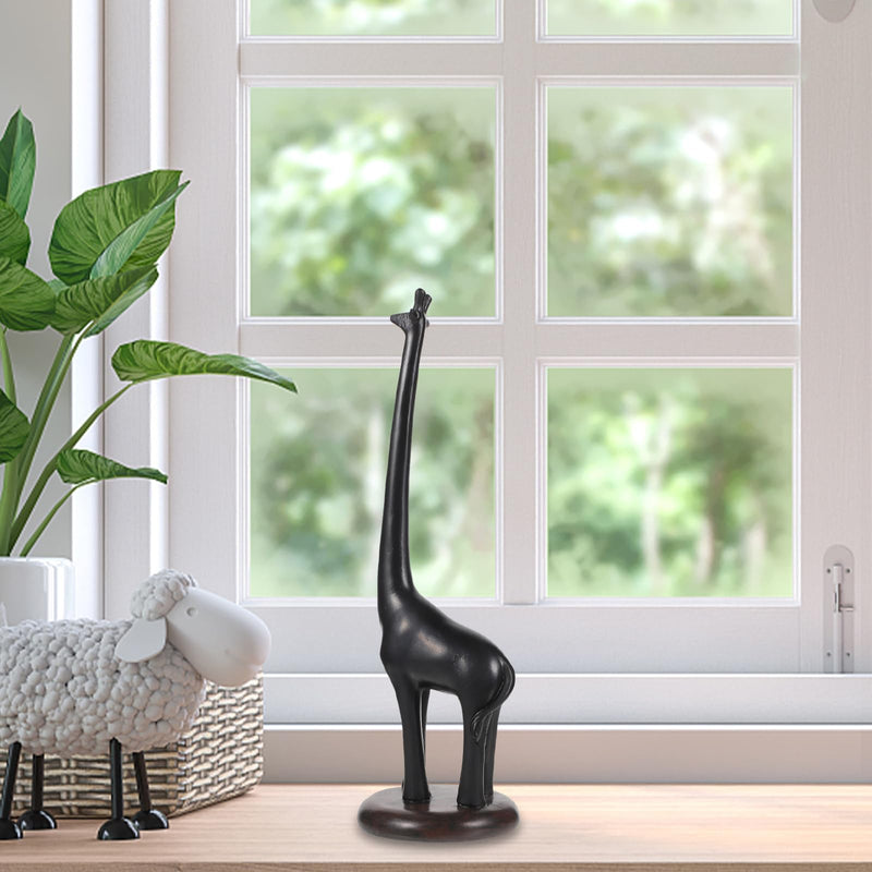 Amosfun Giraffe Paper Towel Holder 10.43 Inch Standing Toilet Paper Holder Storage Stand Resin Kitchen Roll for Bathroom Kitchen Countertop Bedroom Living Room