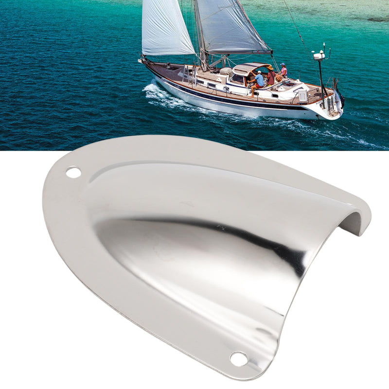 Aramox Marine Clamshell Vent Cover, Stainless Steel Wire Cable Cover for Boats, 4.72 x 3.94 x 1.38 in