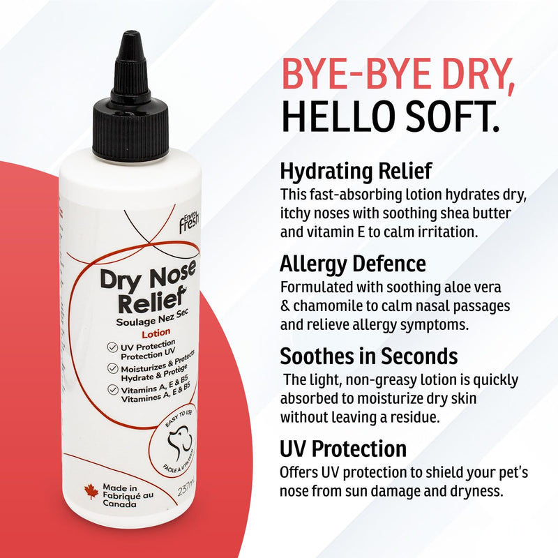 Dry Nose Itch Relief Lotion Moisturizer for Dogs Nose by EnviroFresh, Balm Protection UV, Nourishing Snout Balm, Heals Dry Nose (8.45 Fl Oz)