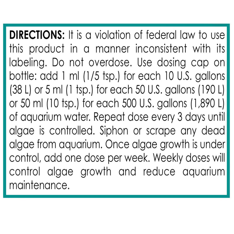 API MARINE ALGAEFIX Algae Control 16-Ounce Bottle 16 Fl Oz (Pack of 1) Aquarium Pond Water Treatment