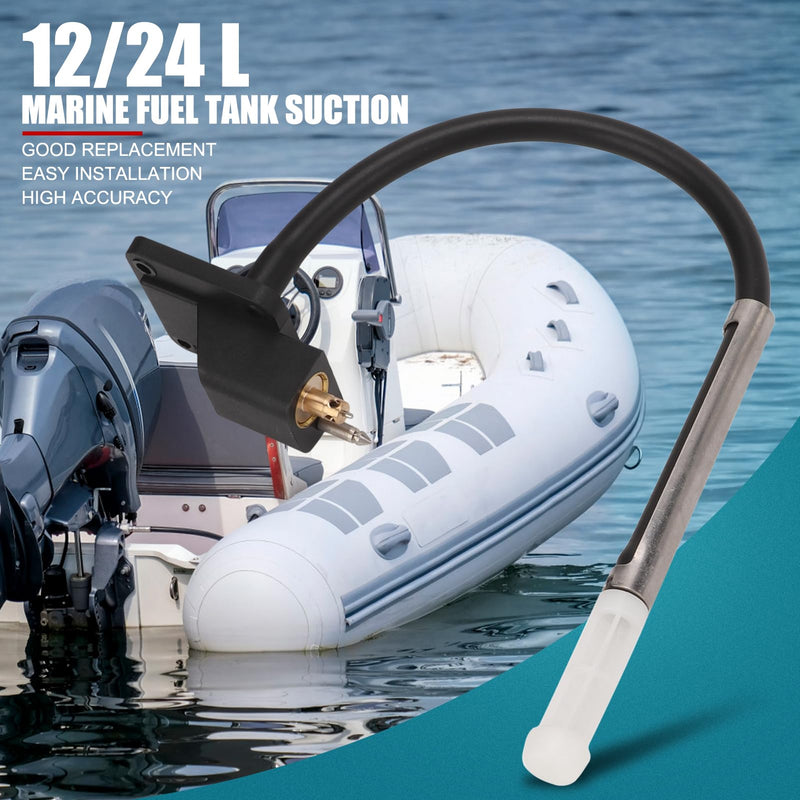 Universal Marine Fuel Tank Connector with Level Sensor Assembly, for 3 to 6 Gallon Portable Boat Fuel Tank and Outboard Motor Engine