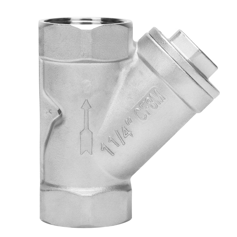 1-1/4 Inch Wye Strainer 100 Mesh Screen Filter Valve - 800 WOG SUS316 CF8M 1-1/4 Inch
