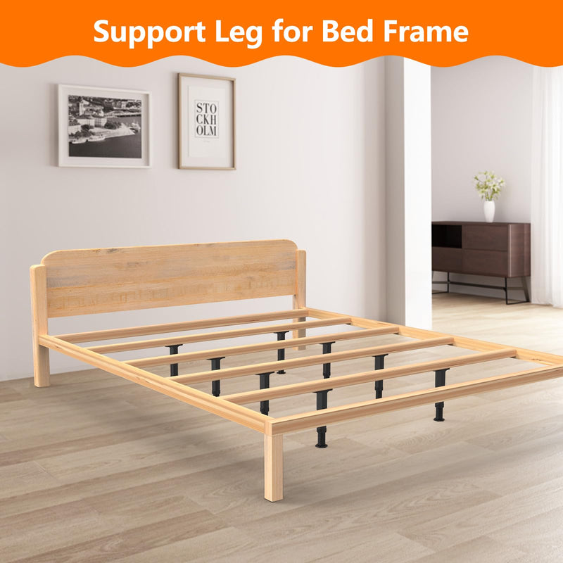 4 PCS (8.3"-14.5") Adjustable Bed Frame Support Legs, Frame Center Slats Heavy Support Leg,Durable Furniture Suport Legs for Frame/Sofa/Dresser/Table, Legs Furniture Replacement Parts 4pcs (8.3"-14.5")