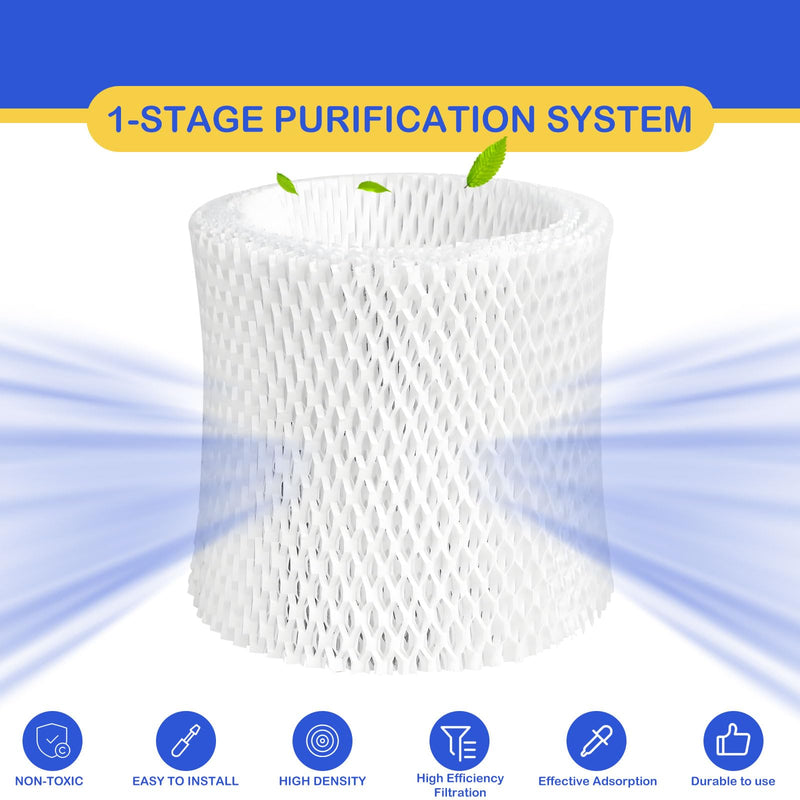 Humidifier Wicking Replacement Filter Compatible with Canopy Bedside and Nursery Humidifier, Wood Pulp & Paper Filter, 4 Pack White