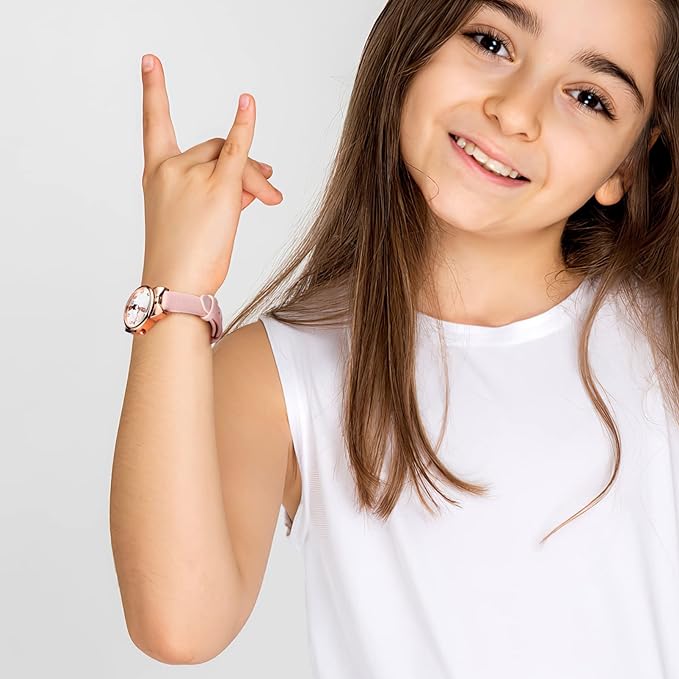 LEDMOMO Student Watch, Kids Watch, Watch, Watch, Kids, Cat Pattern, Cute, Cat Watch, Girls, Students, Pink - NewNest Australia