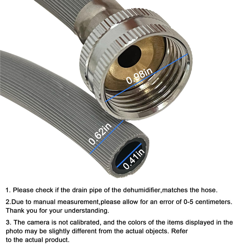 Dehumidifier Drain Hose 3/4 Inch FHT Connection, With Brass Joint To Prevent Water Leakage, Fully Compatible With Most Of Dehumidifiers，5ft 5FT