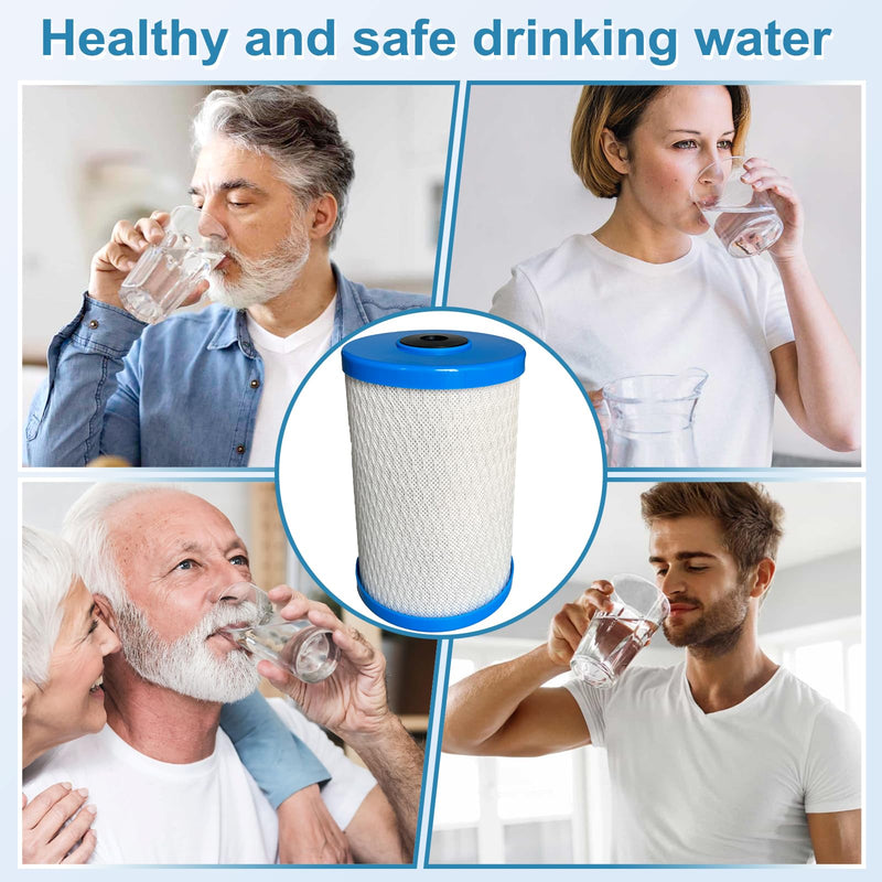 4000 Coconut Shell Activated Carbon Water Filter Replacement Compatible with Frescapure 4000, 4500, 5000, 6000 Water Filter Systems 750 Gallon Capacity 0.5 Micron 1