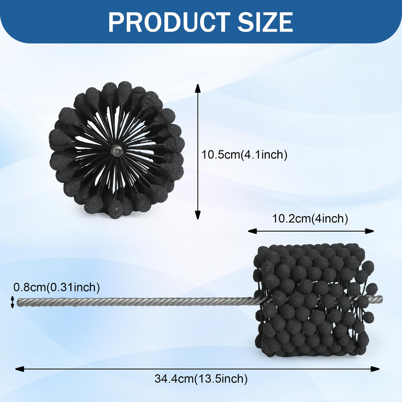 Flexible Cylinder Hone Tool 4.125"Ball Style Engine Cylinder Hone,240 Grit Silicon Carbide for Hole Diameters 3.751"- 4.125",Ball Hone for Mild Steel,Stainless Steel,Cast Iron,Softer Ferrous Materials