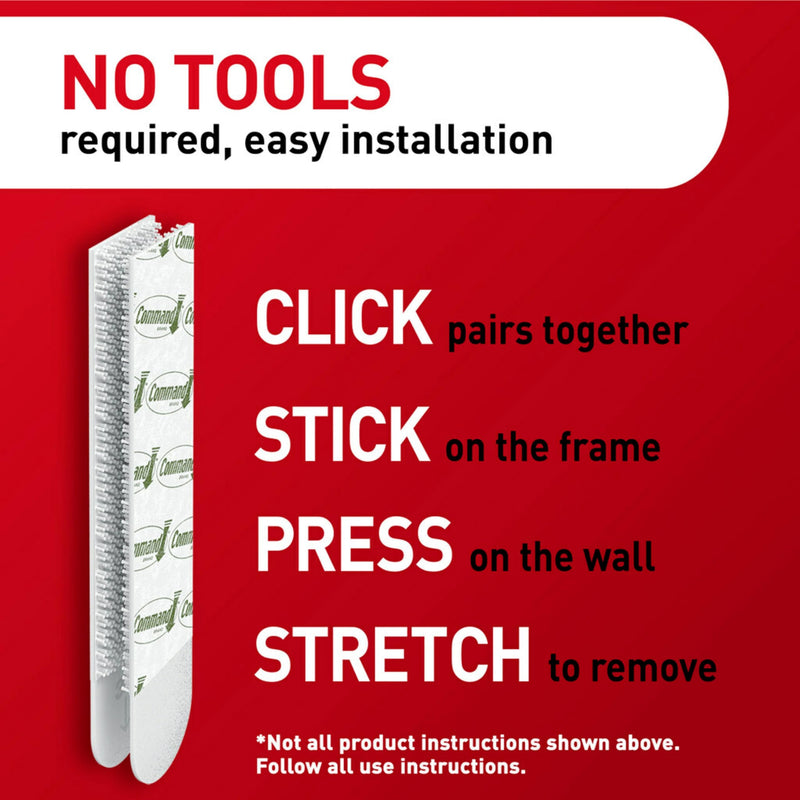 Command 15 lb Large Picture Hanging Strips 14 Pairs (28 Command Strips), Damage Free Hanging Picture Hangers, No Tools Wall Hanging Strips for Home Decor, White Adhesive Strips - NewNest Australia