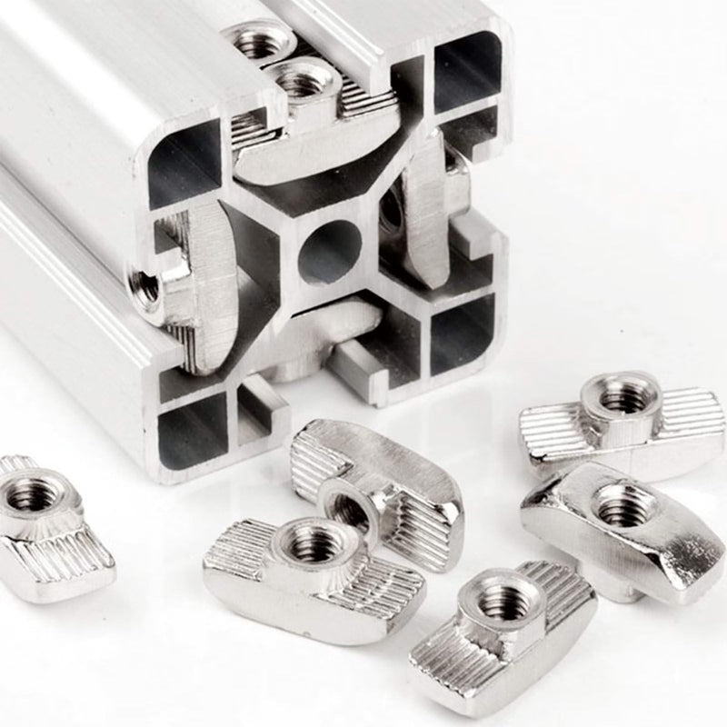 30 Pcs 3030 Series M5 T Nuts, T Slot Nut Hammer Head Fastener Nut, Nickel Plated Carbon Steel Nut for European Aluminum Profile,Drop in T Slot Nuts Assortment Kit(30-M5) 30-M5(30 Pcs）