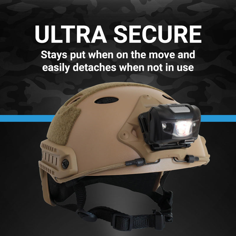 Life Mounts LED Tactical Helmet NVG Shroud Mounted Light Gray