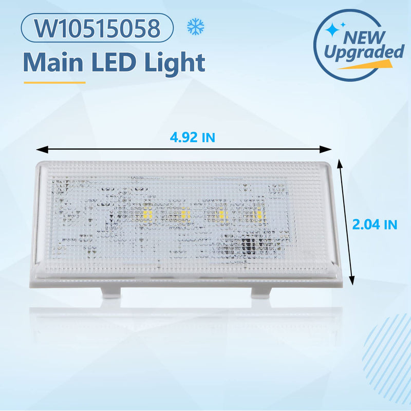New W10515058 Led Light for Whirlpool Refrigerator Light,WPW10515058 Whirlpool Refrigerator Light,WRS325FDAM 04 Light,W10522611 W10465957 PS11755867,Compatible WRS325FDAM04/02,Figure 5 for More