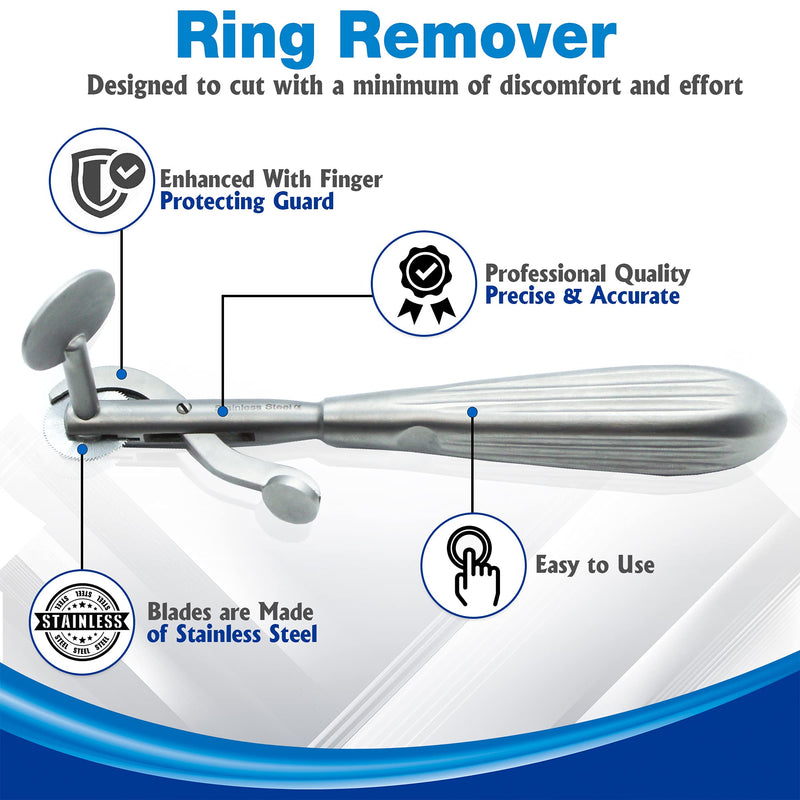MDMaxx Metal Ring Cutter Tool with Stainless-Steel Cutting Blade, Emergency Band Remover for Jewelers, Emergency Responders, EMTs, Paramedics, Police, and Fire Rescue