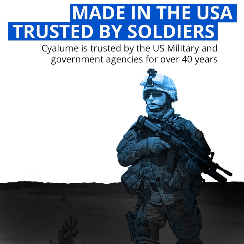 Cyalume Glow Sticks Military Grade Lightstick - Premium Blue 6” SnapLight Emergency Chemical Light Stick with 8 Hour Duration (Bulk Pack of 30 Chem Lights) 30 Pack