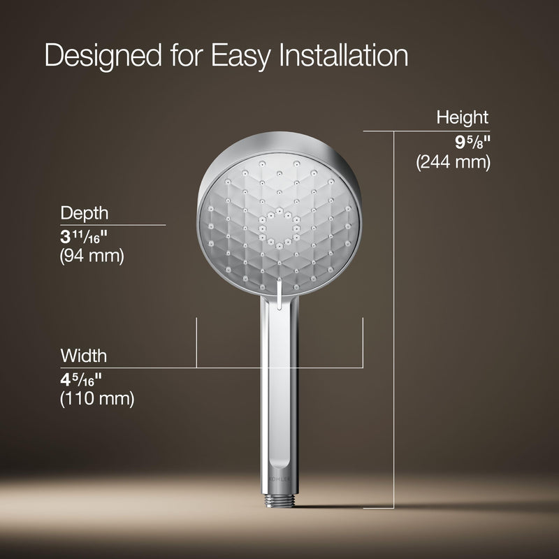 Kohler 72415-H-CP Awaken® G110 Three-function handshower, 1.5 gpm, Polished Chrome